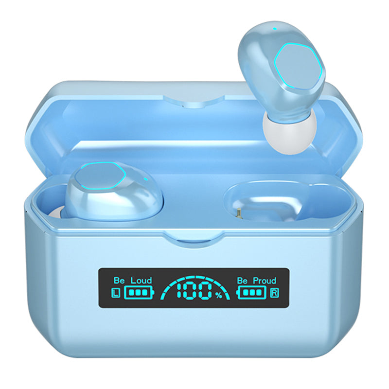 M19 Wireless TWS Earbuds Mini Sports Bluetooth 5.2 Headset with Digital Display Stereo Binaural In-Ear Headphone with Charging Case Support Power Bank Function M19 Wireless TWS Earbuds Mini Sports Bluetooth 5.2 Headset with Digital Display Stereo Binaural In-Ear Headphone with Charging Case Support Power Bank Function